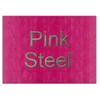 Panneau de découpe en verre fuchsia en acier rose