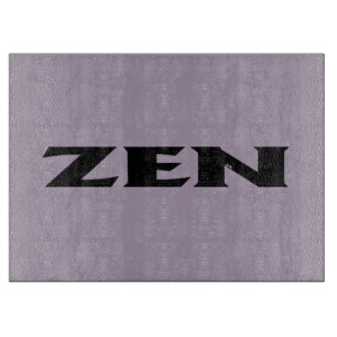 Planche À Découper Panneau de découpe en verre gris noir zen