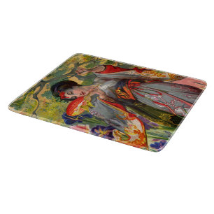 Planche À Découper Panneau de découpe en verre tactile papillonTouche