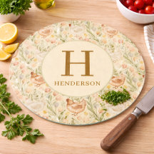 Panneau de verre personnalisé avec monogramme de f