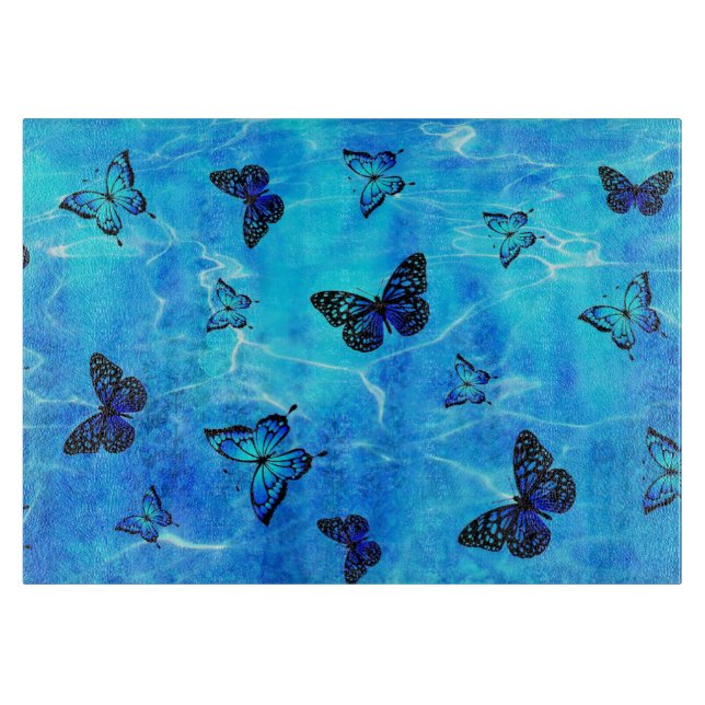 Planche À Découper Papillon bleu (Devant)