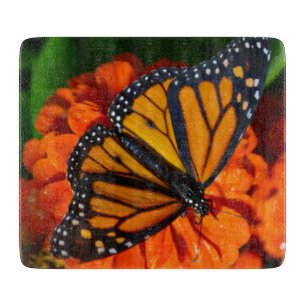 Planche À Découper Papillon décoratif de conseil de taille du verre
