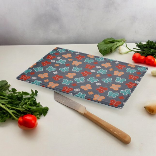 Planche À Découper Papillon multicolore (Chopping Board)