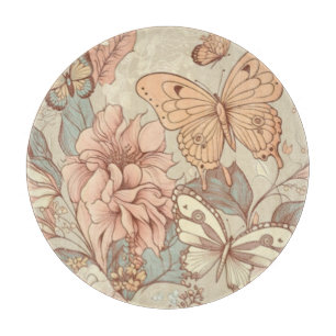Planche À Découper Papillons et fleurs