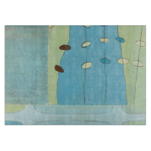 Planche À Découper Parade Abstraite des oeufs bleus