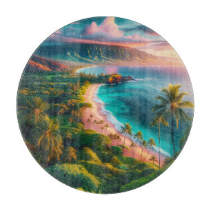 Planche À Découper Paradis tropical de l'île de Maui