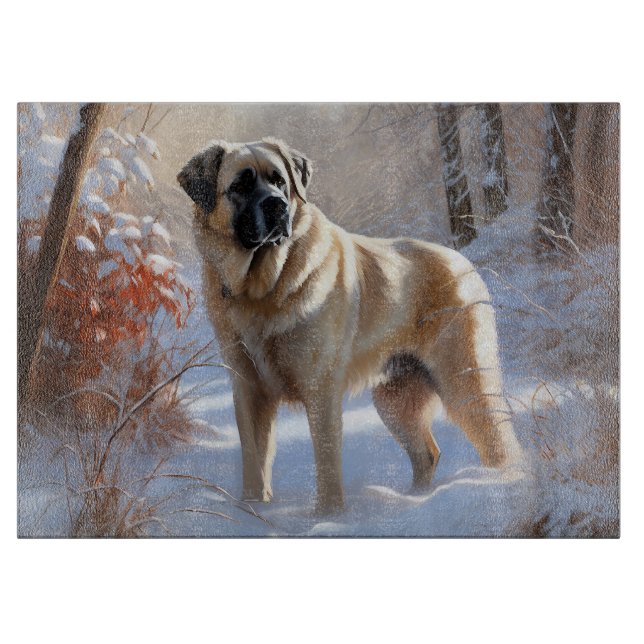 Planche À Découper Pasteur Anatolien Laisser Neige Noël (Devant)