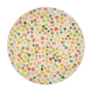Planche À Découper Pastilles Fruitées Rose Menthe Jaune Vert 