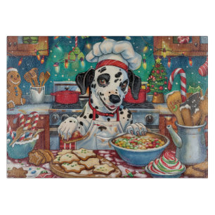 Planche À Découper Pâtisserie festive de Noël dalmate