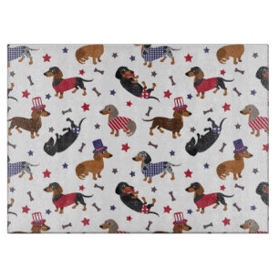 Planche À Découper Patriotique Dachshund