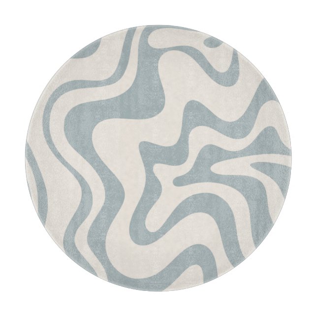 Planche À Découper Pattern Blue-Grey and Cream (Devant)