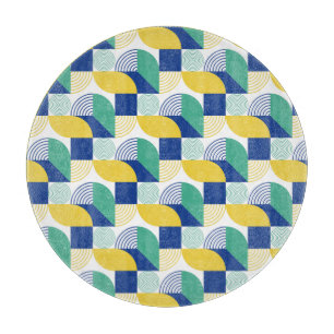 Planche À Découper Patters bleus