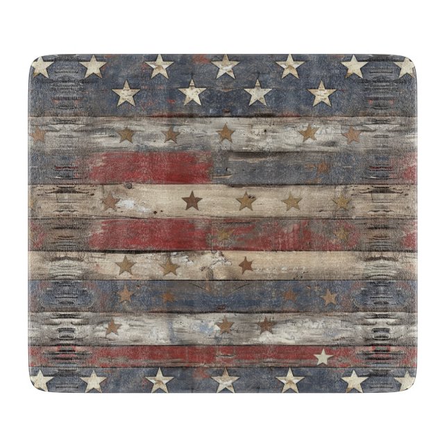 Planche À Découper Pays/Americana Principale en détresse (Devant)