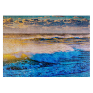 Planche À Découper Paysage côtier au lever du soleil