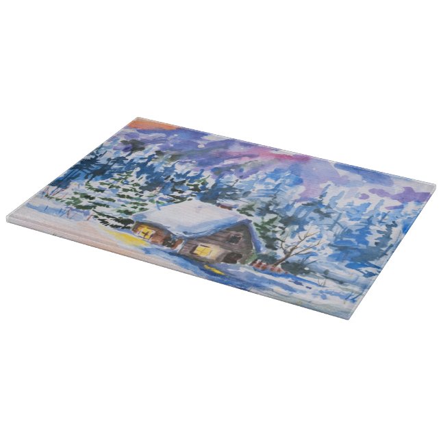 Planche À Découper Paysage d'hiver (Coin)