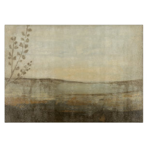 Planche À Découper Peinture à l'huile moderne de paysage de coucher