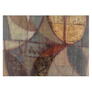 Planche À Découper Peinture abstraite de feuille florale par le