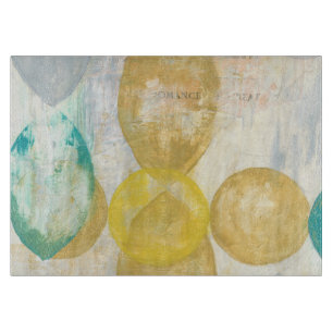 Planche À Découper Peinture abstraite moderne sur le papier journal