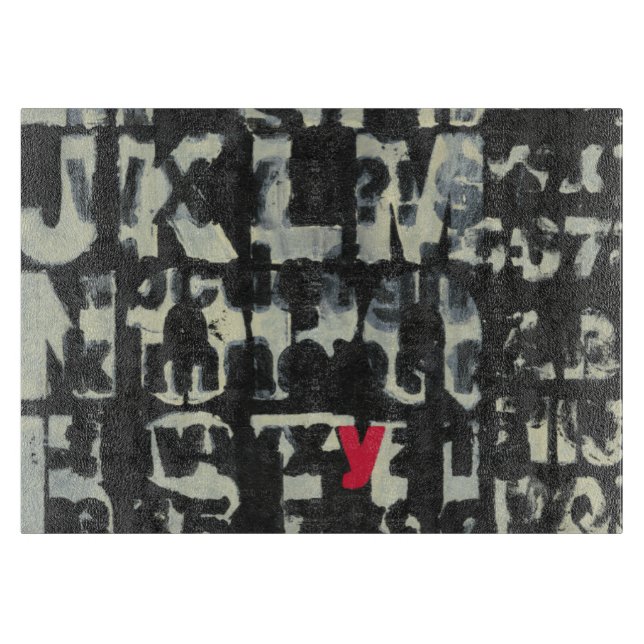 Planche À Découper Peinture d'alphabet par le Normand Wyatt (Devant)