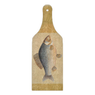 Planche À Découper peinture de pêche de carpe dessin d'eau douce 