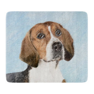 Planche À Découper Peinture Foxhound en anglais - Joli art original c