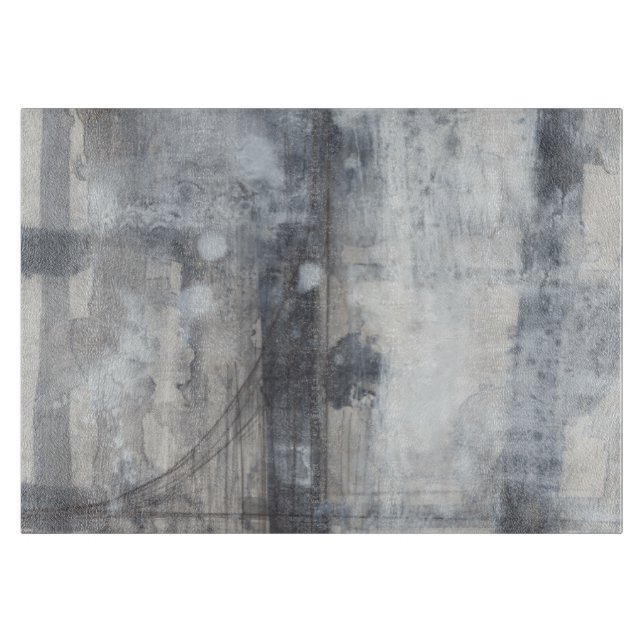 Planche À Découper Peinture gris contemporaine (Devant)