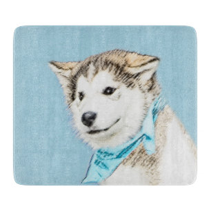 Planche À Découper Peinture Sibérienne Husky Puppy - Art Chien origin
