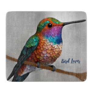Planche À Découper Peinture vibrante de colibri d'Allen