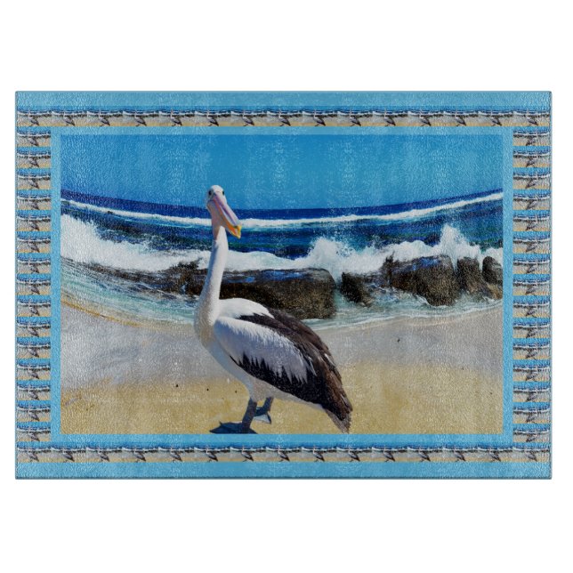 Planche À Découper Pelican Beach Splash, (Devant)