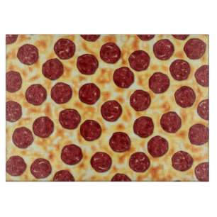 Planche À Découper Pepperoni Pizza Motif