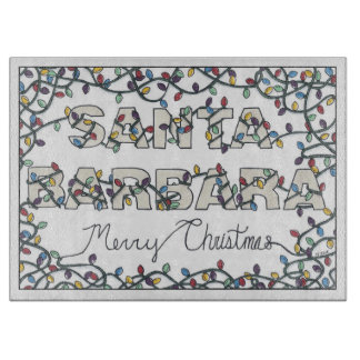 Planche À Découper Père Noël Barbara Christmas Lumières