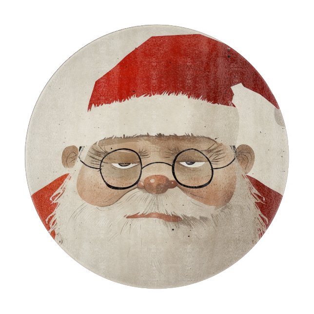 Planche À Découper Père Noël fatigué (Devant)