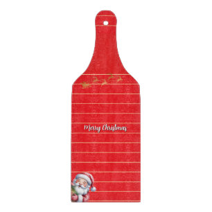 Planche À Découper Père Noël mignon drôle & typographie