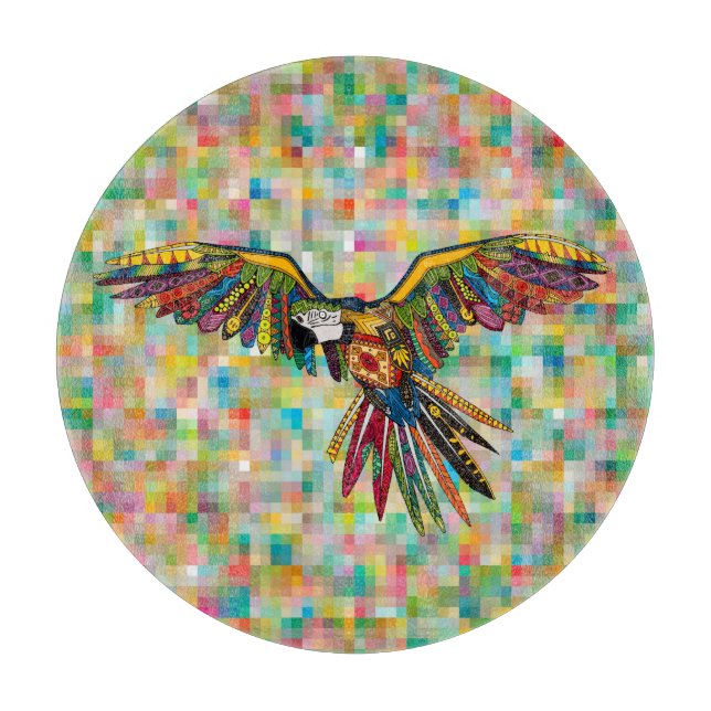 Planche À Découper perroquet arlequin (Devant)