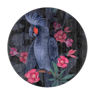 Planche À Découper Perroquet floral exotique : Nature tropicale