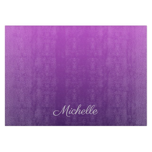 Planche À Découper Personalisé violet ombre (Devant)