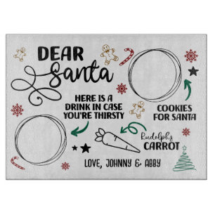 Planche À Découper Personnalisé, Cher Père Noël