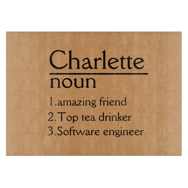 Planche à découper personnalisée Mariage Charcuter (Devant)