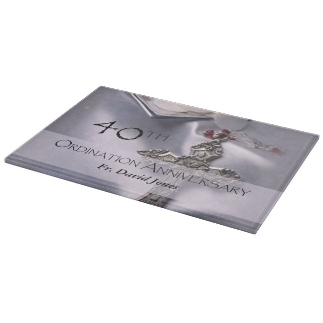 Planche À Découper Personnaliser, 40e anniversaire d'ordination Félic (Coin)