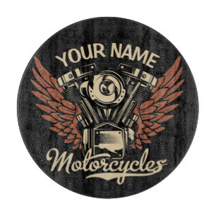 Planche À Découper Personnaliser Motocyclettes Motocyclettes Garage