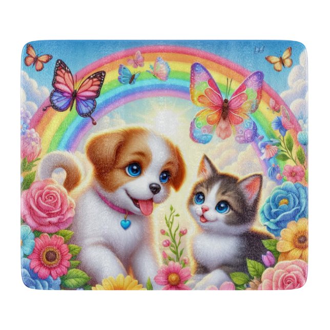 Planche À Découper Petit chiot/chiot/chaton (Devant)