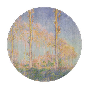 Planche À Découper Peupliers, paysage impressionniste, Claude Monet