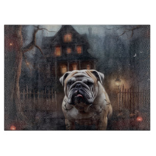 Planche À Découper Peur d'Halloween Bulldog
