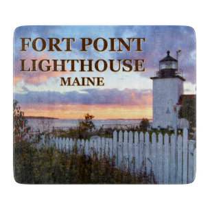 Planche À Découper Phare de Fort Point, Maine Cutting Board