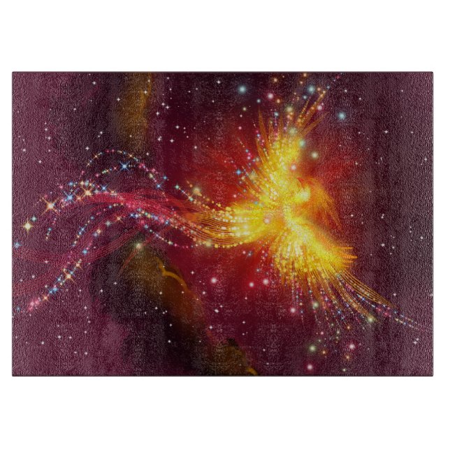 Planche À Découper Phoenix se lève dans un ciel pourpre (Devant)