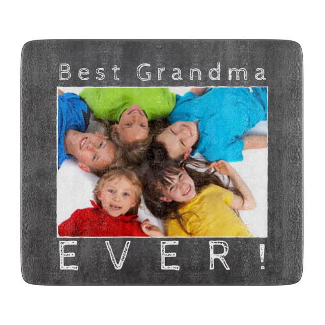 Planche À Découper Photo de GrandKids pour Gandma (Devant)