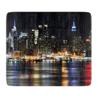 Planche À Découper Photo magnifique de New York à la nuit