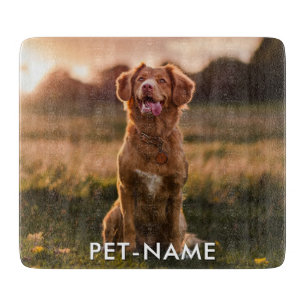 Planche À Découper Photo personnalisée avec le nom de votre chien