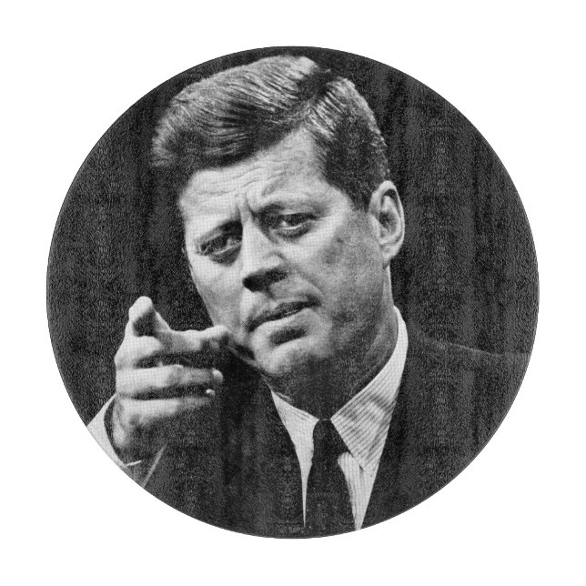 Planche À Découper Photographie de John F. Kennedy 3 (Devant)