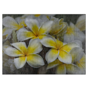 Planche À Découper Photographie de Plumeria, Fleur Jaune